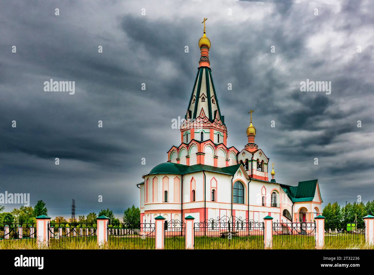 Kirche der souveränen Ikone der Mutter Gottes in Rostow dem Großen Stockfoto