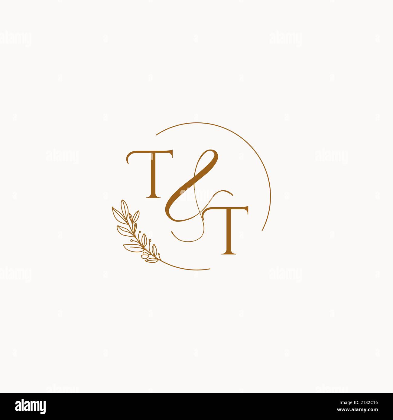 TT Initial Wedding Monogramm Logo Design Ideen Stock Vektor