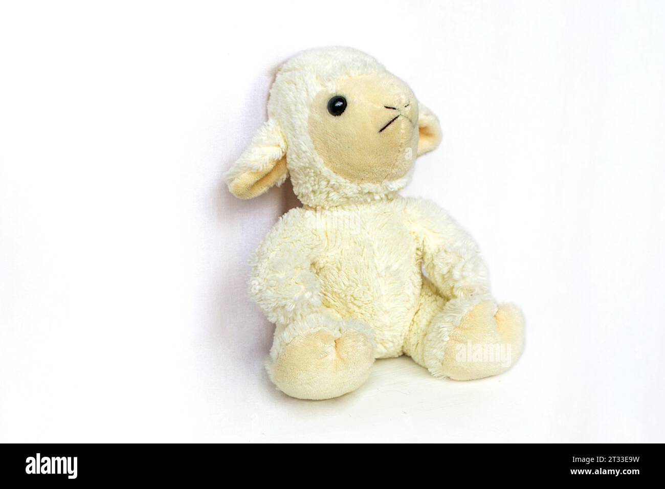 Stoffpuppe für Kinder. Königliche Marionette mit Einrichtungsfell. Hochwertige Fotos Stockfoto