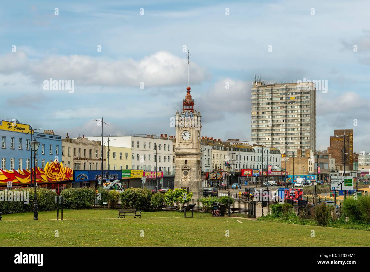 Der Uhrenturm, Margate, Kent, England Stockfoto