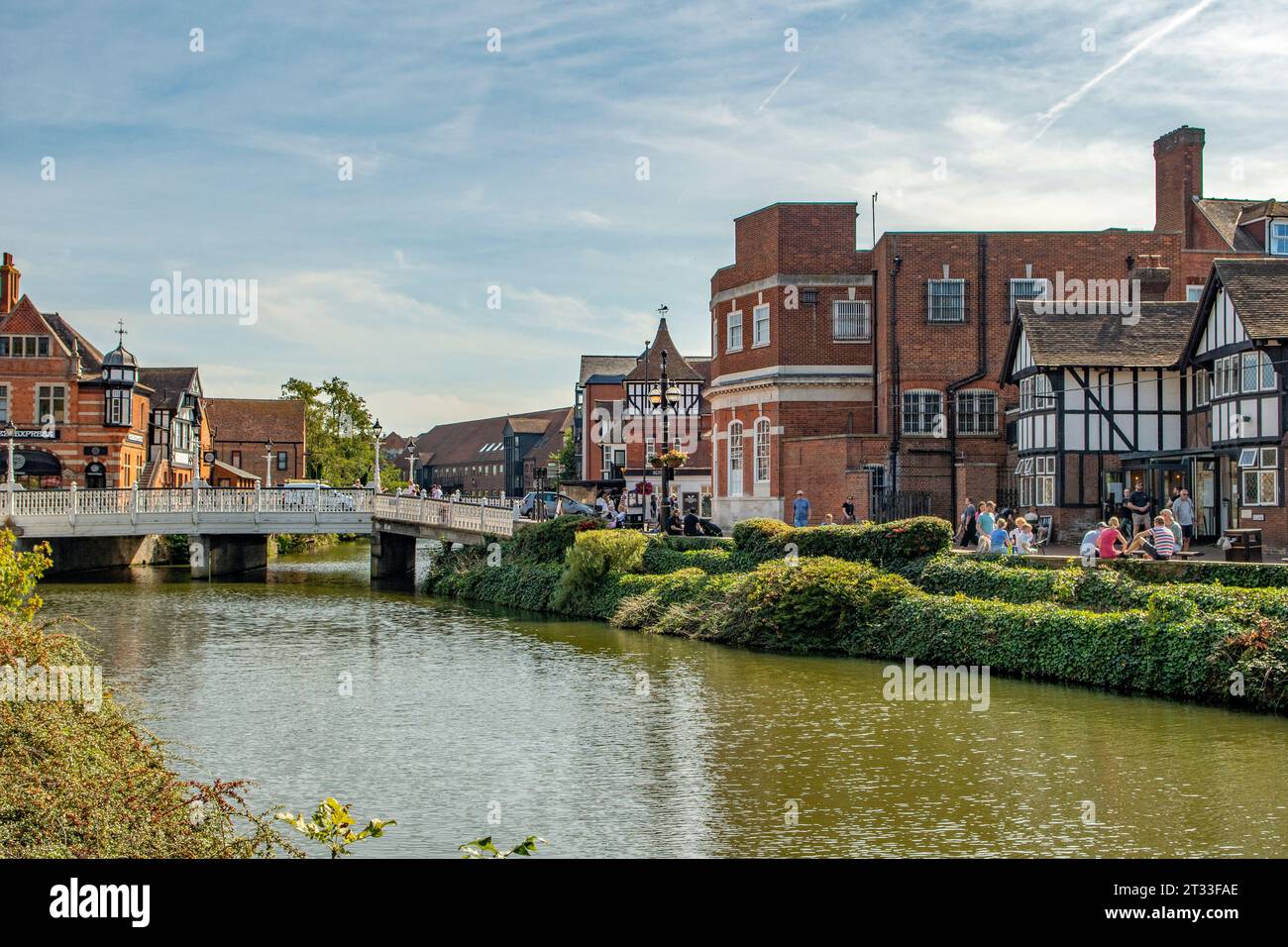 River Medway, Tonbridge, Kent, England Stockfoto