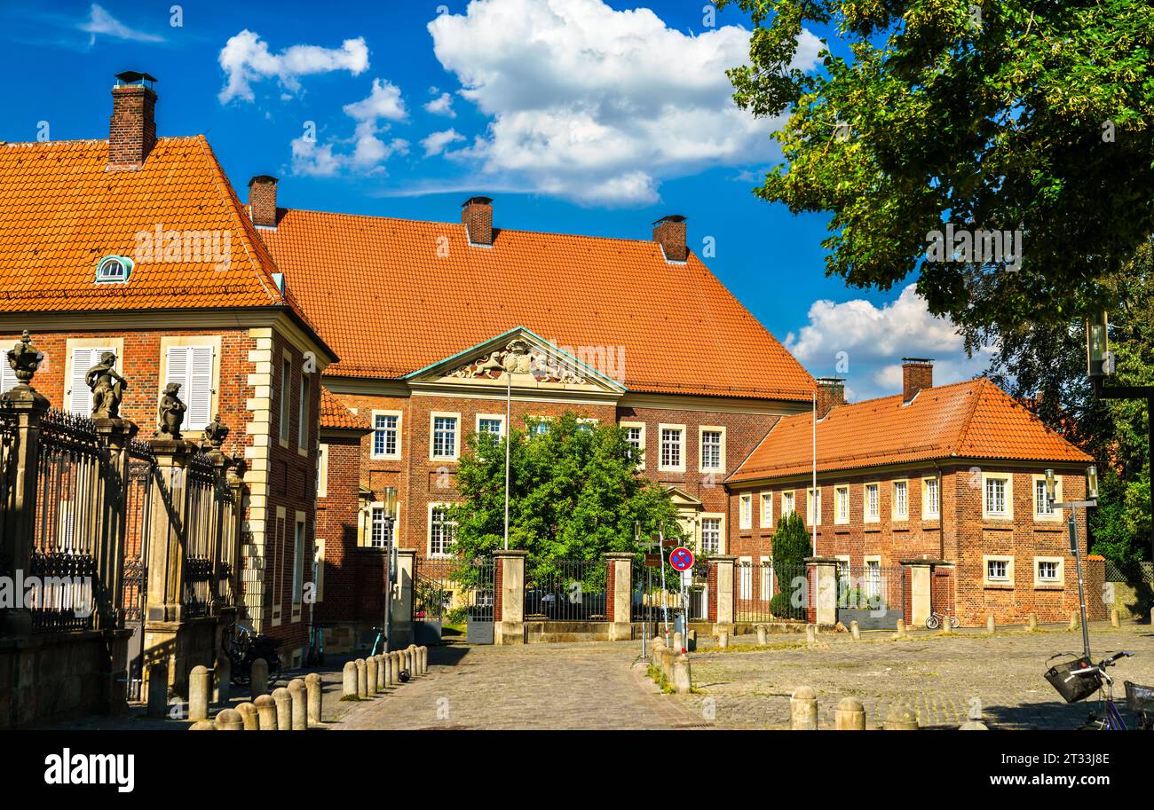 Architektur in der Nähe des Münsterer Doms in Nordrhein-Westfalen Stockfoto