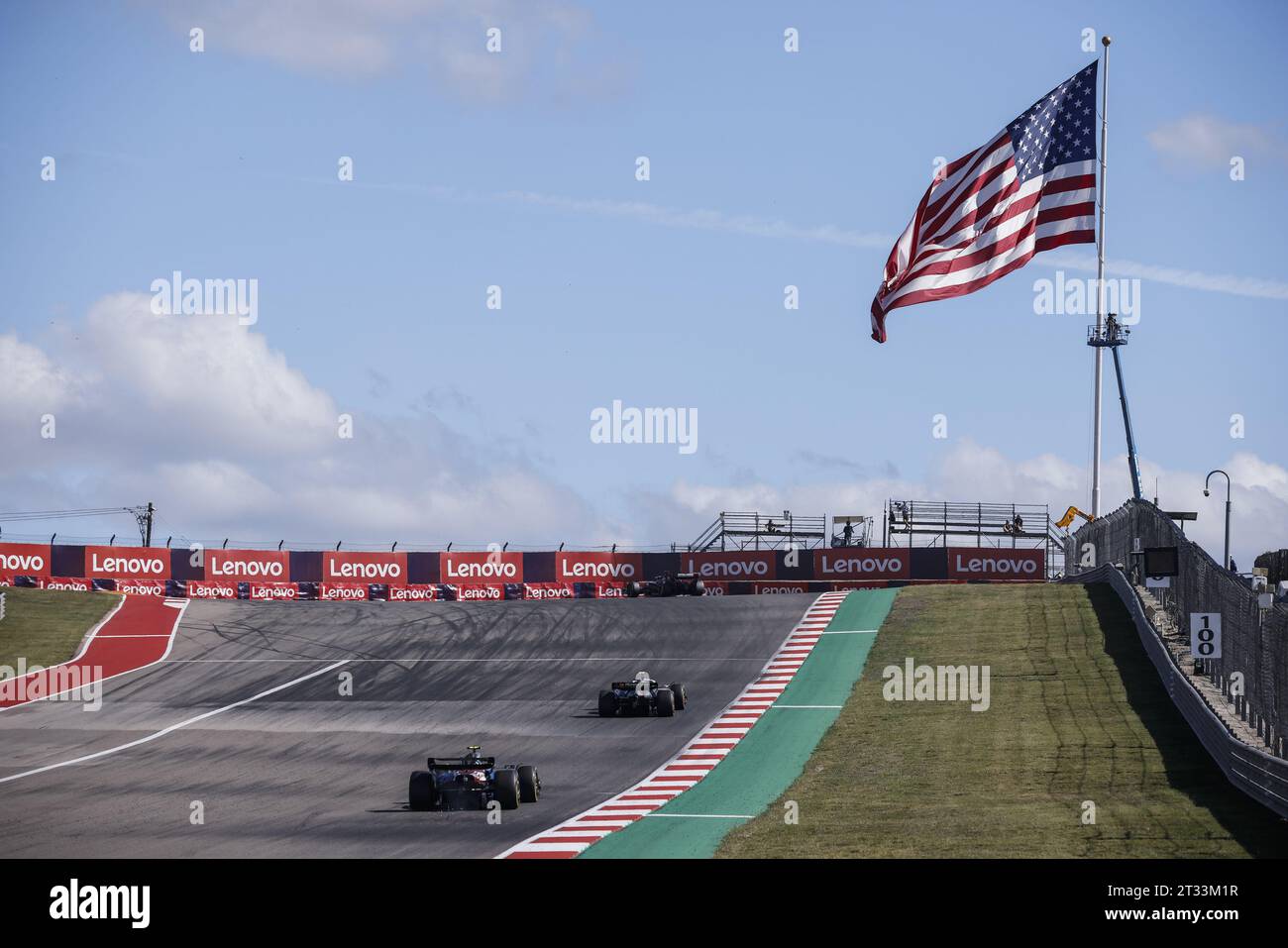 02 SARGEANT Logan (usa), Williams Racing FW45, Action beim Formel 1 Lenovo United States Grand Prix 2023, 18. Runde der Formel 1 Weltmeisterschaft 2023 vom 20. Bis 22. Oktober 2023 auf dem Circuit of the Americas in Austin, USA Stockfoto