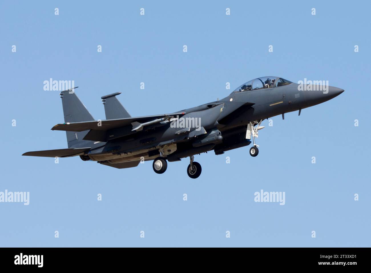 Avión de Combat moderno F-15 Eagle Stockfoto