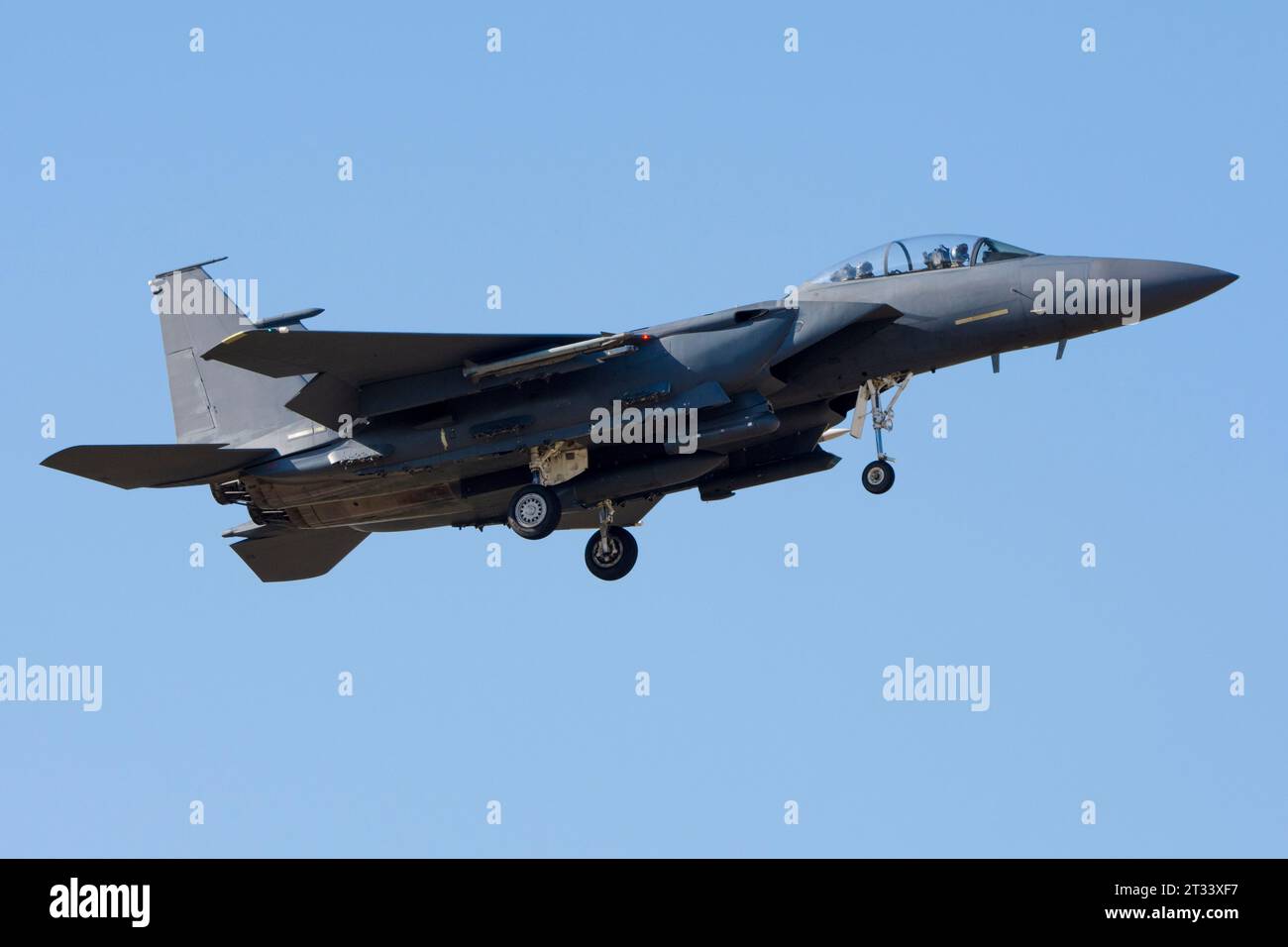 Avión de Combat moderno F-15 Eagle Stockfoto