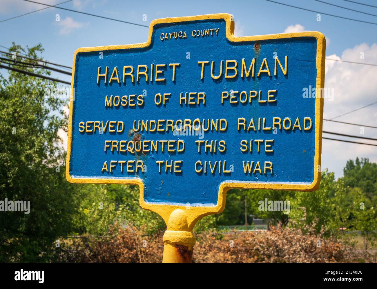 Der Harriett Tubman National Historical Park in Auburn New York Stockfoto