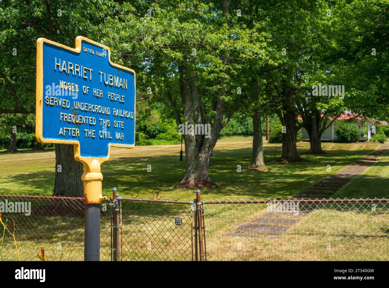 Der Harriett Tubman National Historical Park in Auburn New York Stockfoto