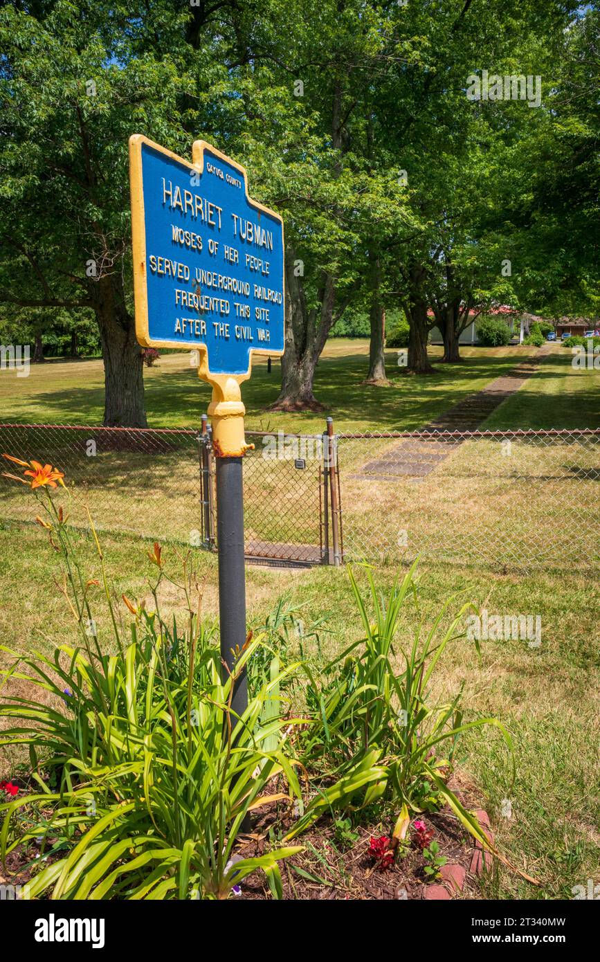 Der Harriett Tubman National Historical Park in Auburn New York Stockfoto