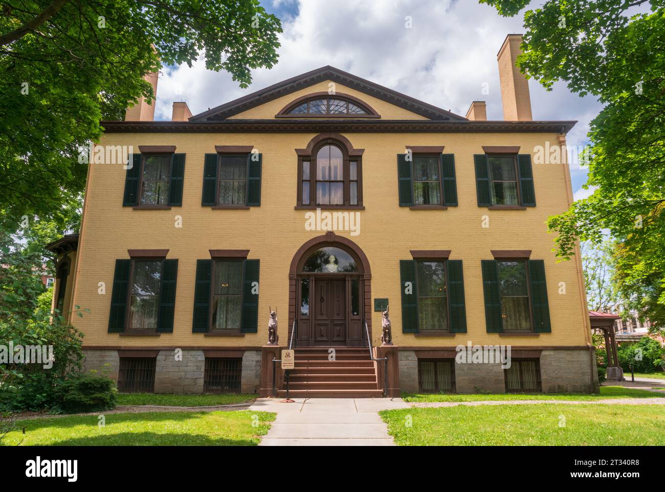 Das Seward House Museum, ein Museum in Auburn, New York Stockfoto