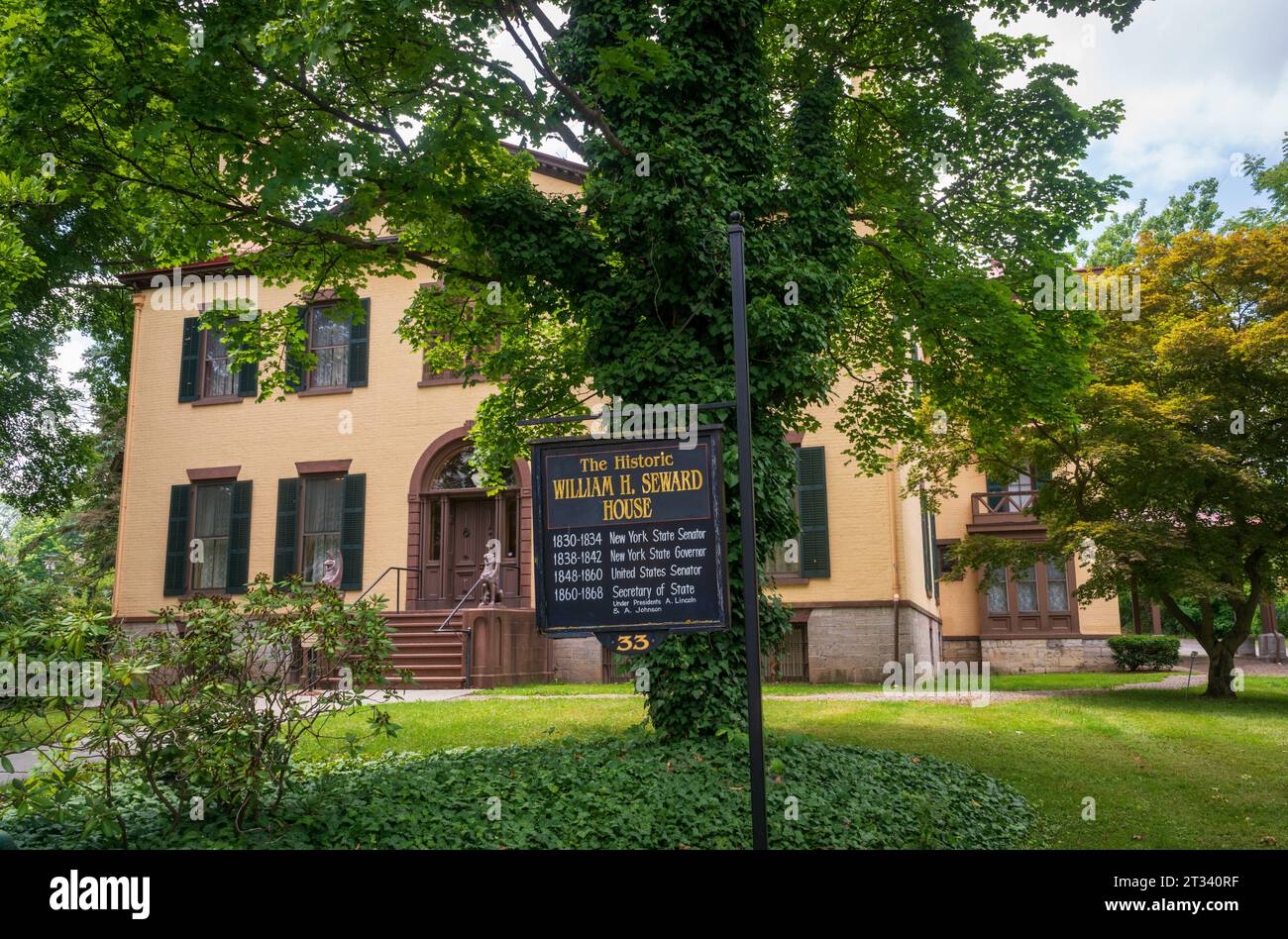Das Seward House Museum, ein Museum in Auburn, New York Stockfoto