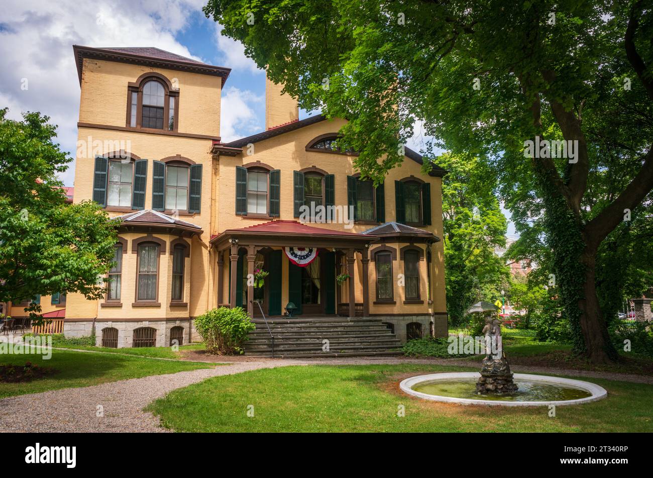 Das Seward House Museum, ein Museum in Auburn, New York Stockfoto