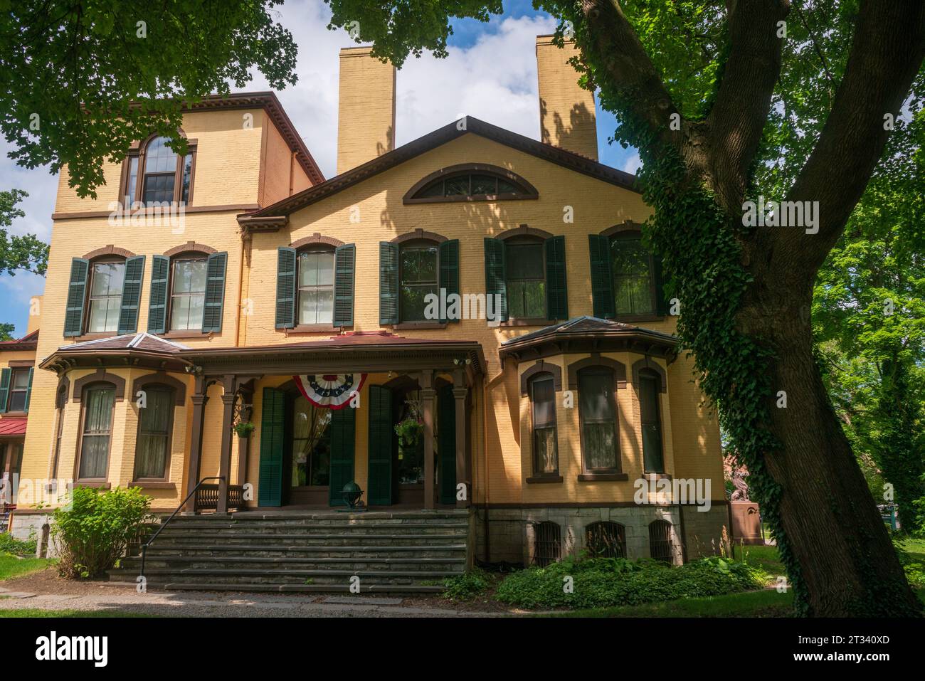 Das Seward House Museum, ein Museum in Auburn, New York Stockfoto