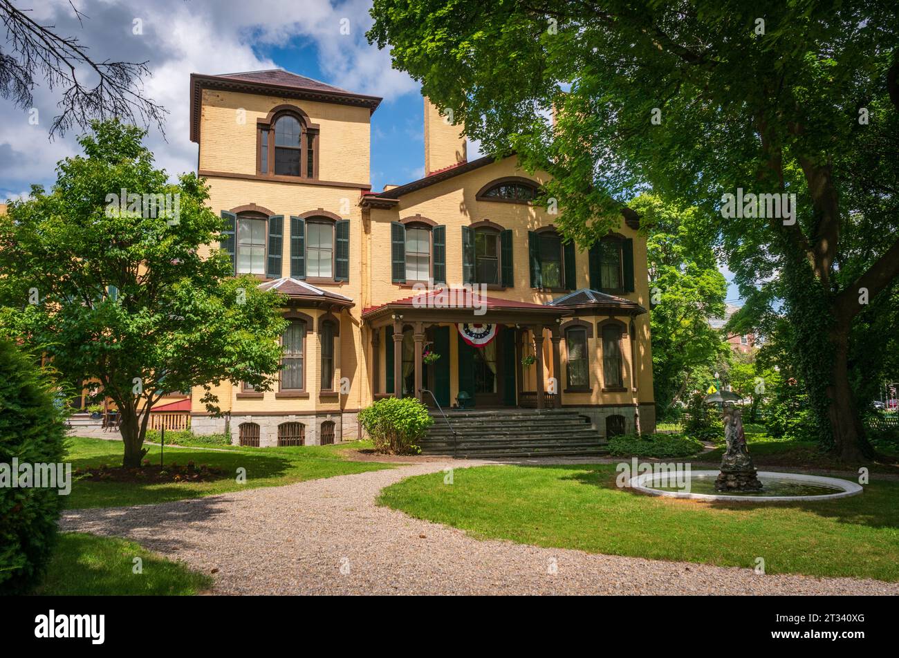 Das Seward House Museum, ein Museum in Auburn, New York Stockfoto