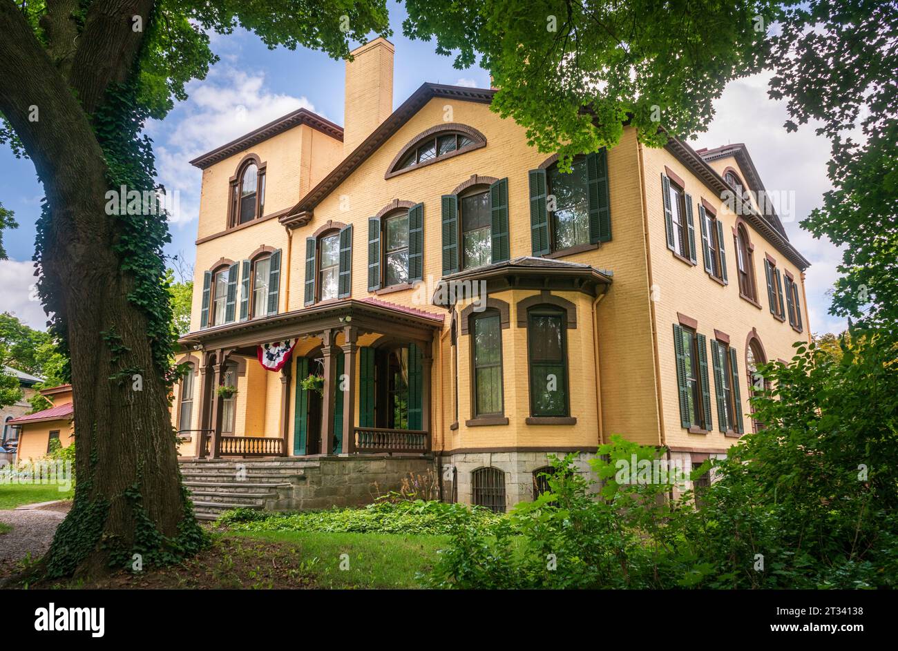 Das Seward House Museum, ein Museum in Auburn, New York Stockfoto