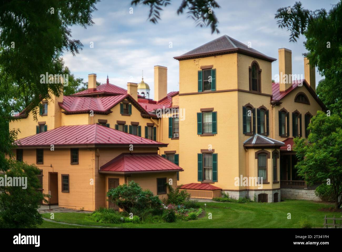 Das Seward House Museum, ein Museum in Auburn, New York Stockfoto