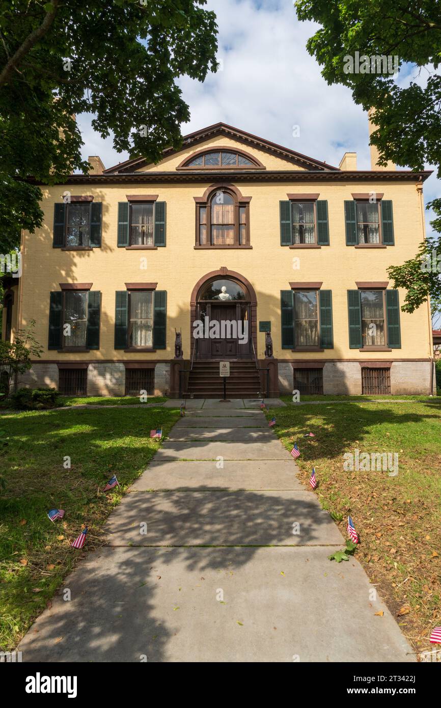Das Seward House Museum, ein Museum in Auburn, New York Stockfoto
