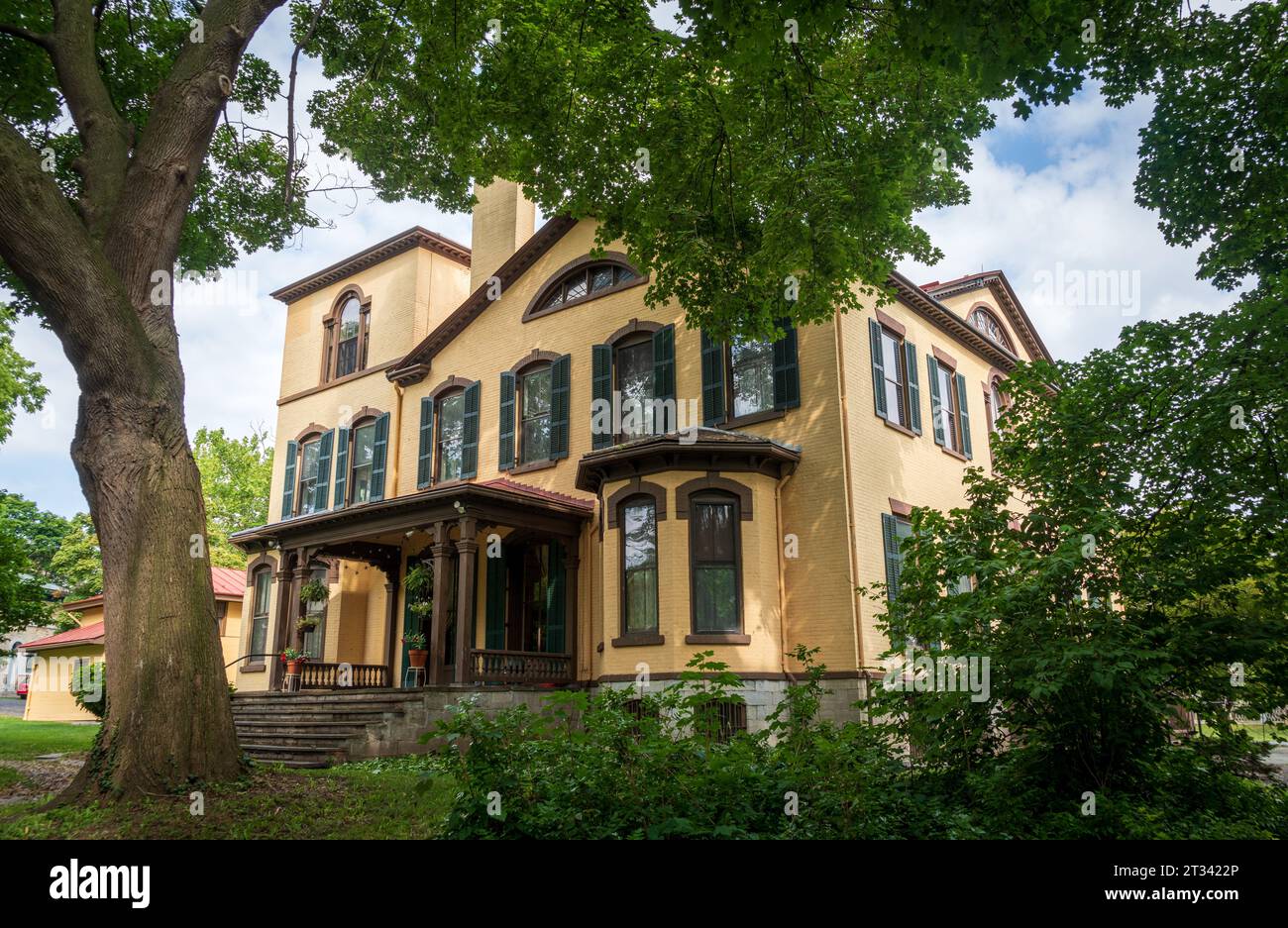 Das Seward House Museum, ein Museum in Auburn, New York Stockfoto
