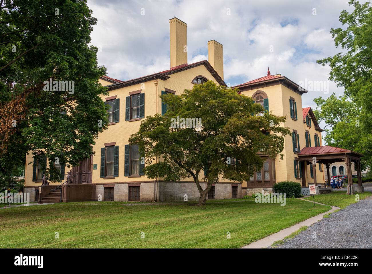 Das Seward House Museum, ein Museum in Auburn, New York Stockfoto