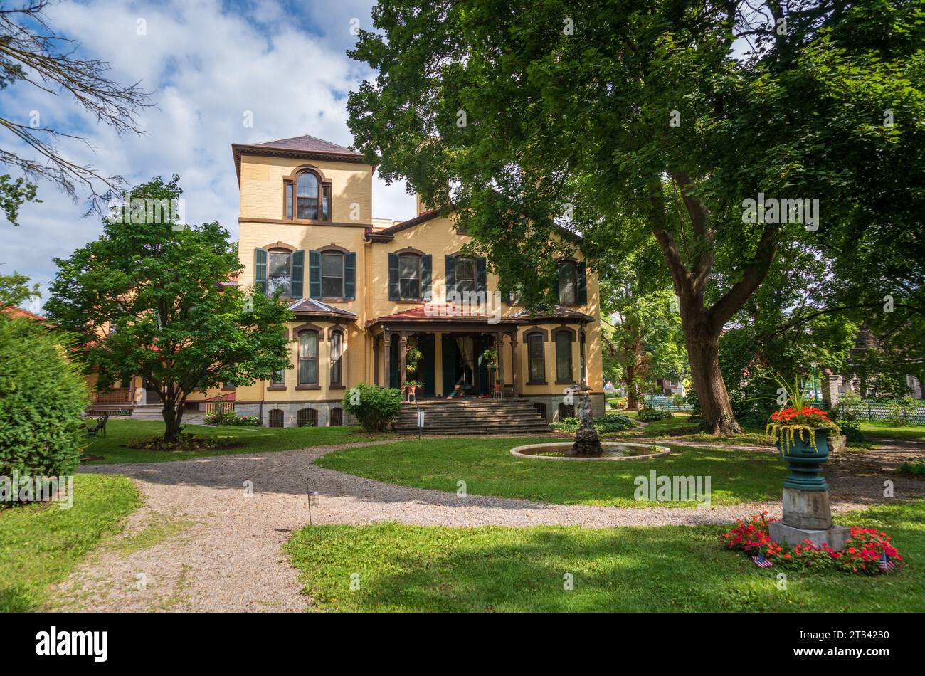 Das Seward House Museum, ein Museum in Auburn, New York Stockfoto