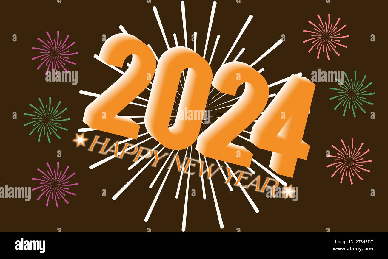 Silvester 2024 CountdownFeier und Partykonzept mit Feuerwerk