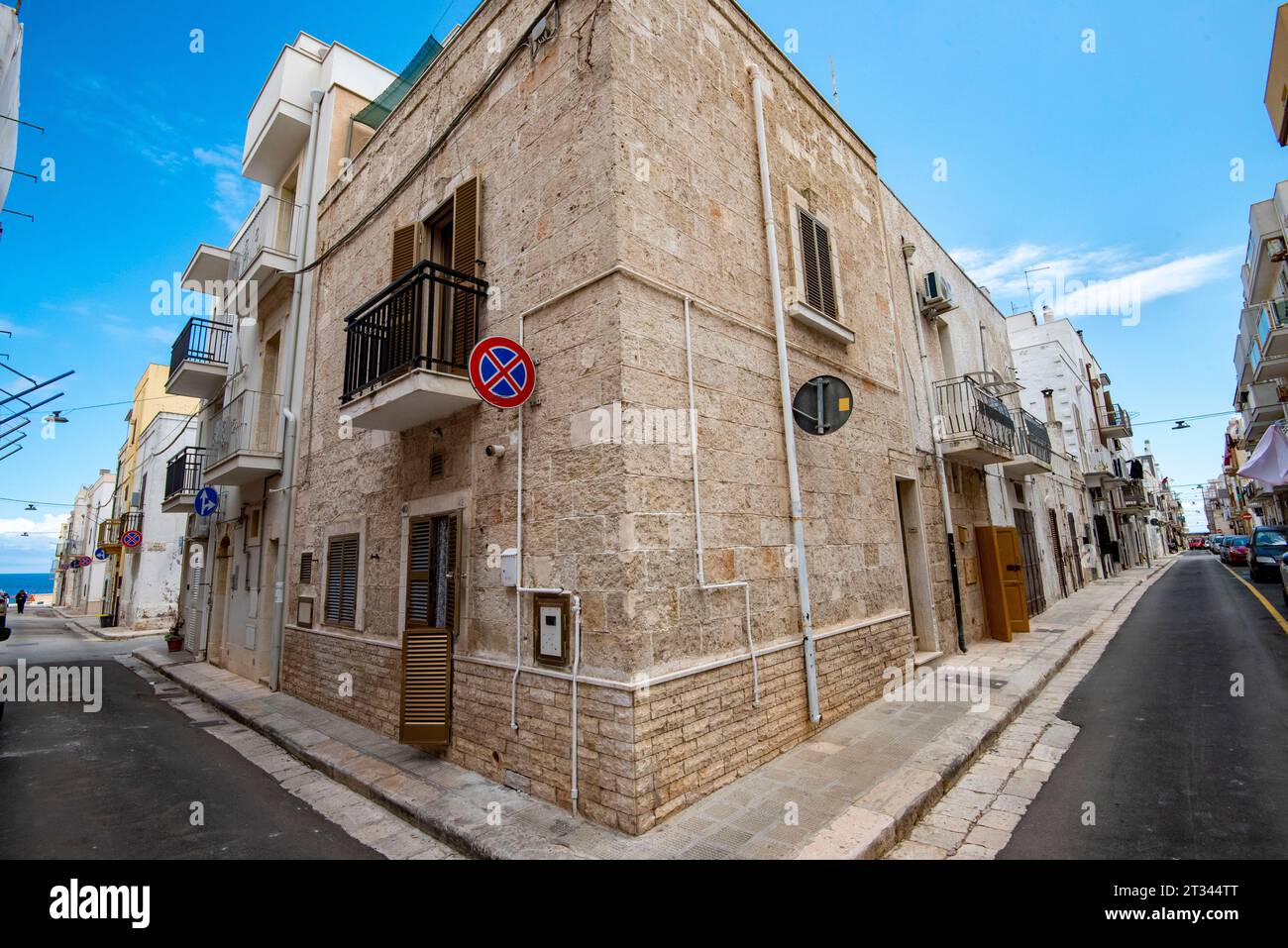 Stadt Polignano a Mare - Italien Stockfoto