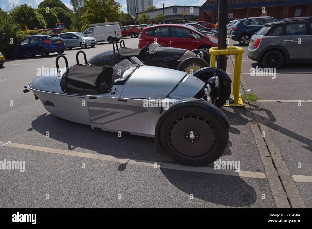 Morgan Super 3 Prototyp Autos im Test in Worcester, August 2023 Stockfoto Morgan Super 3 Prototyp Autos im Test in Worcester, August 2023 Stockfoto