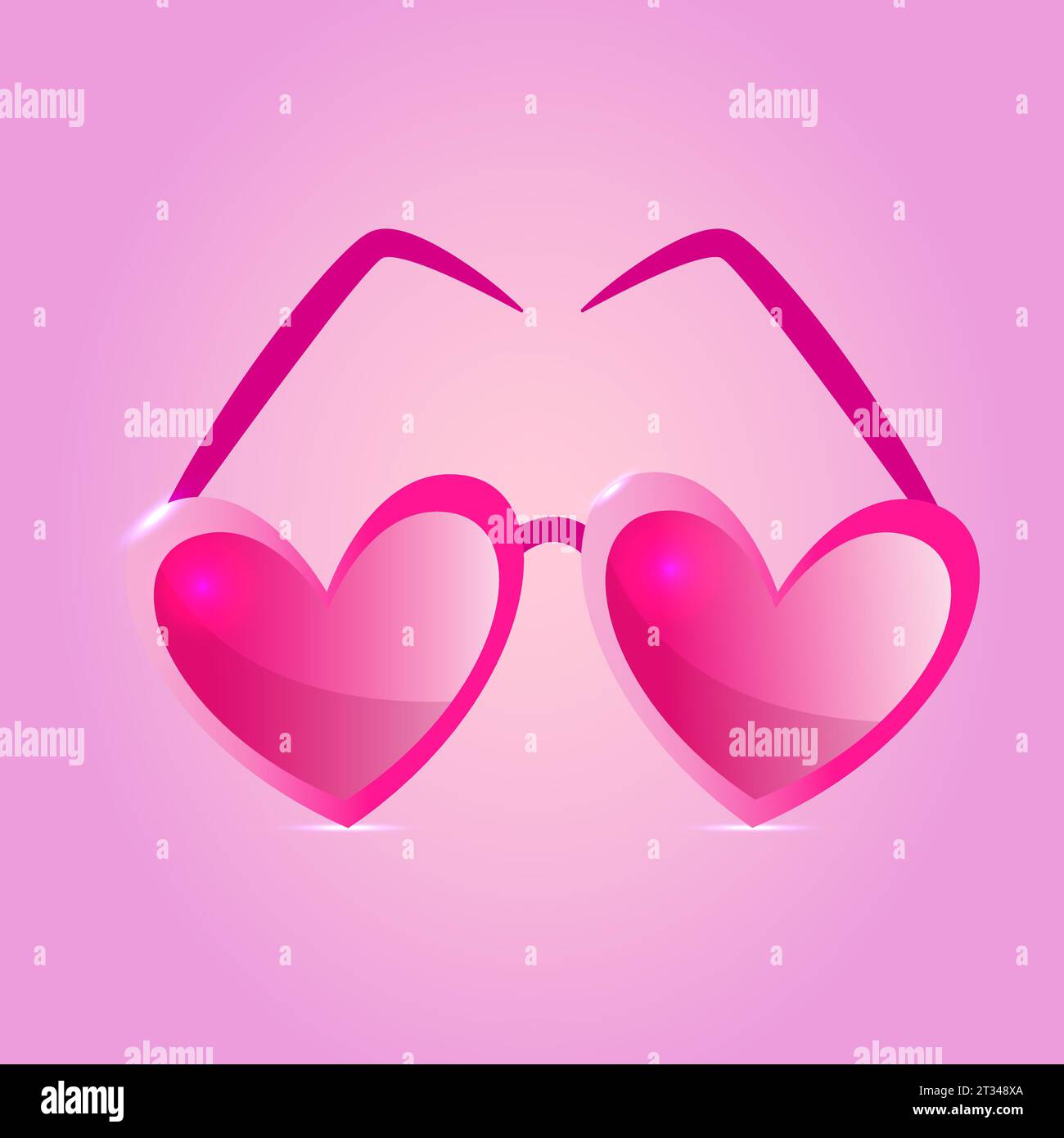 Pinkfarbene Brille. Barbicore-STYLE. Vektorabbildung. Stock Vektor