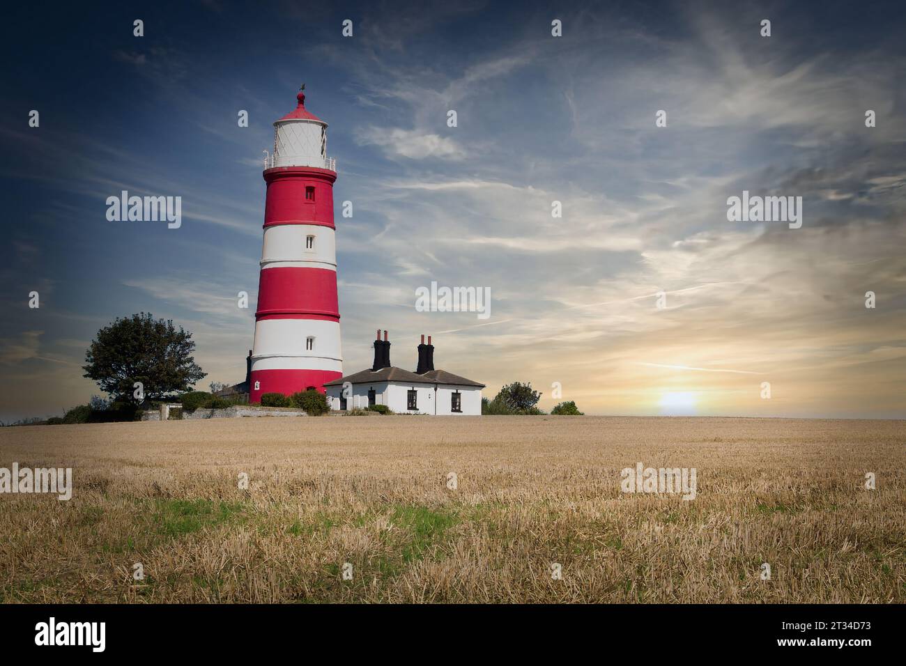 Happisburgh Lighthouse, North Norfolk Stockfoto