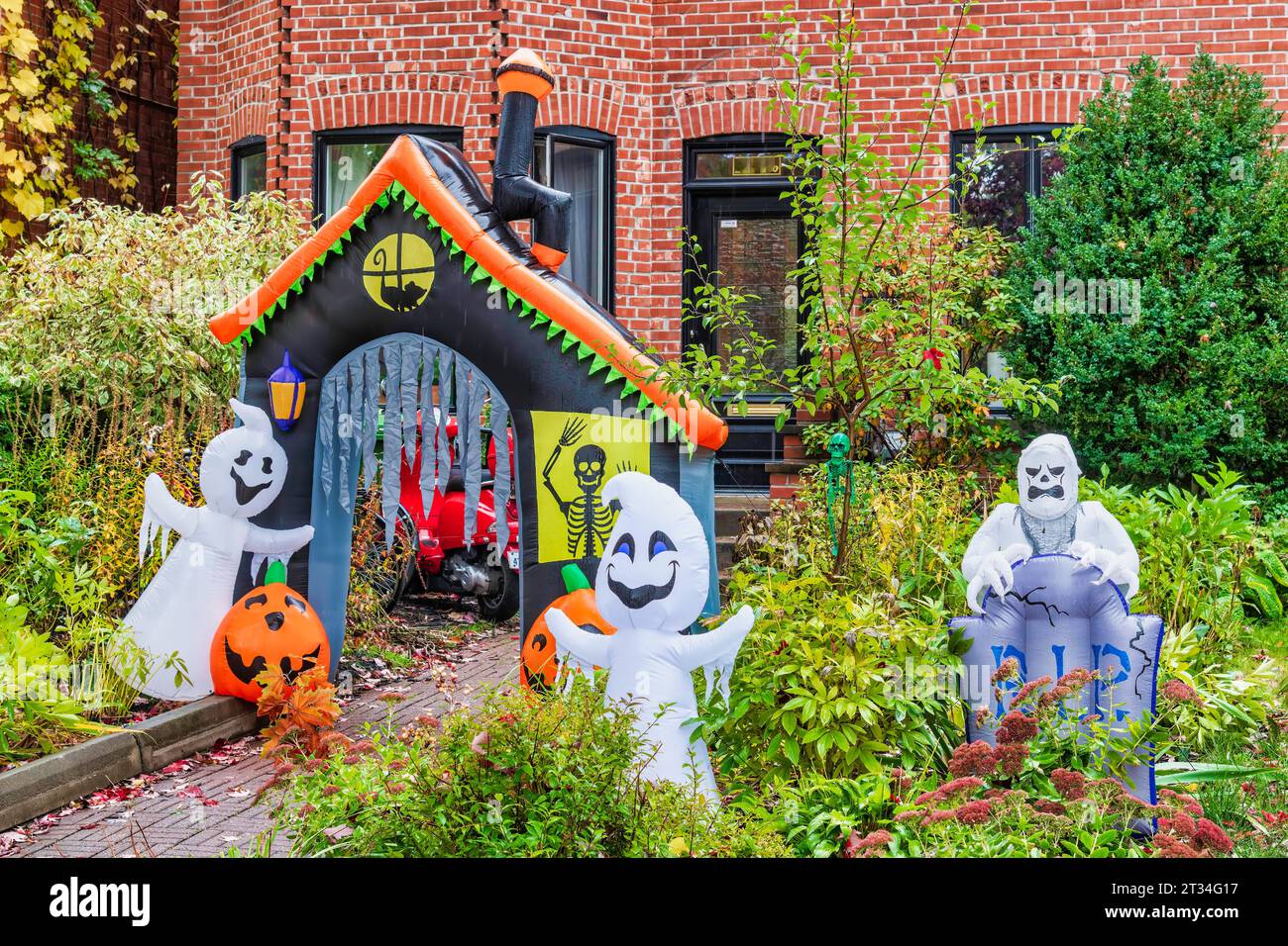 Halloween Deko - verschieden Stockfoto