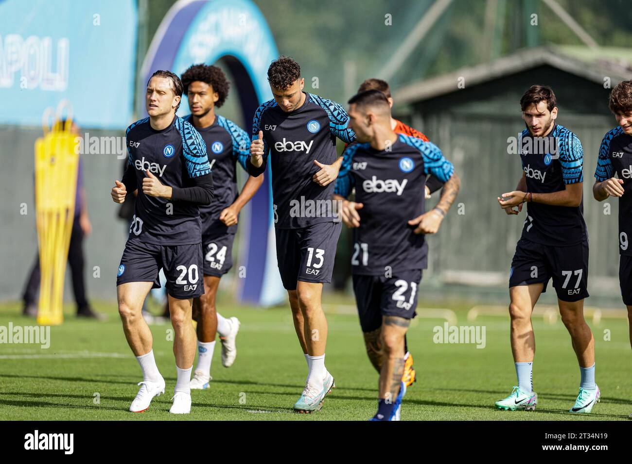 Die Spieler des SSC Napoli absolvierten ihr letztes Training vor der