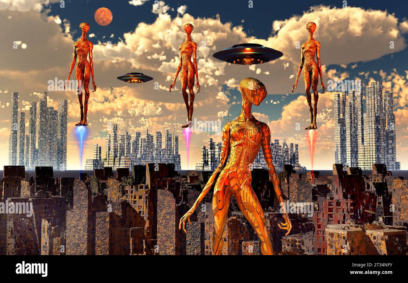 Alien-Technologie Stockfoto