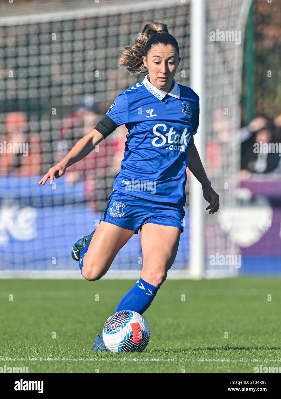 Walton Hall Park, Liverpool, Merseyside, England. Oktober 2023. , Während des Everton Women V Manchester United Women Football Club im Walton Hall Park, in der Barclays Women's Super League/Women’s Super League. (Kreditbild: ©Cody Froggatt/Alamy Live News) Stockfoto