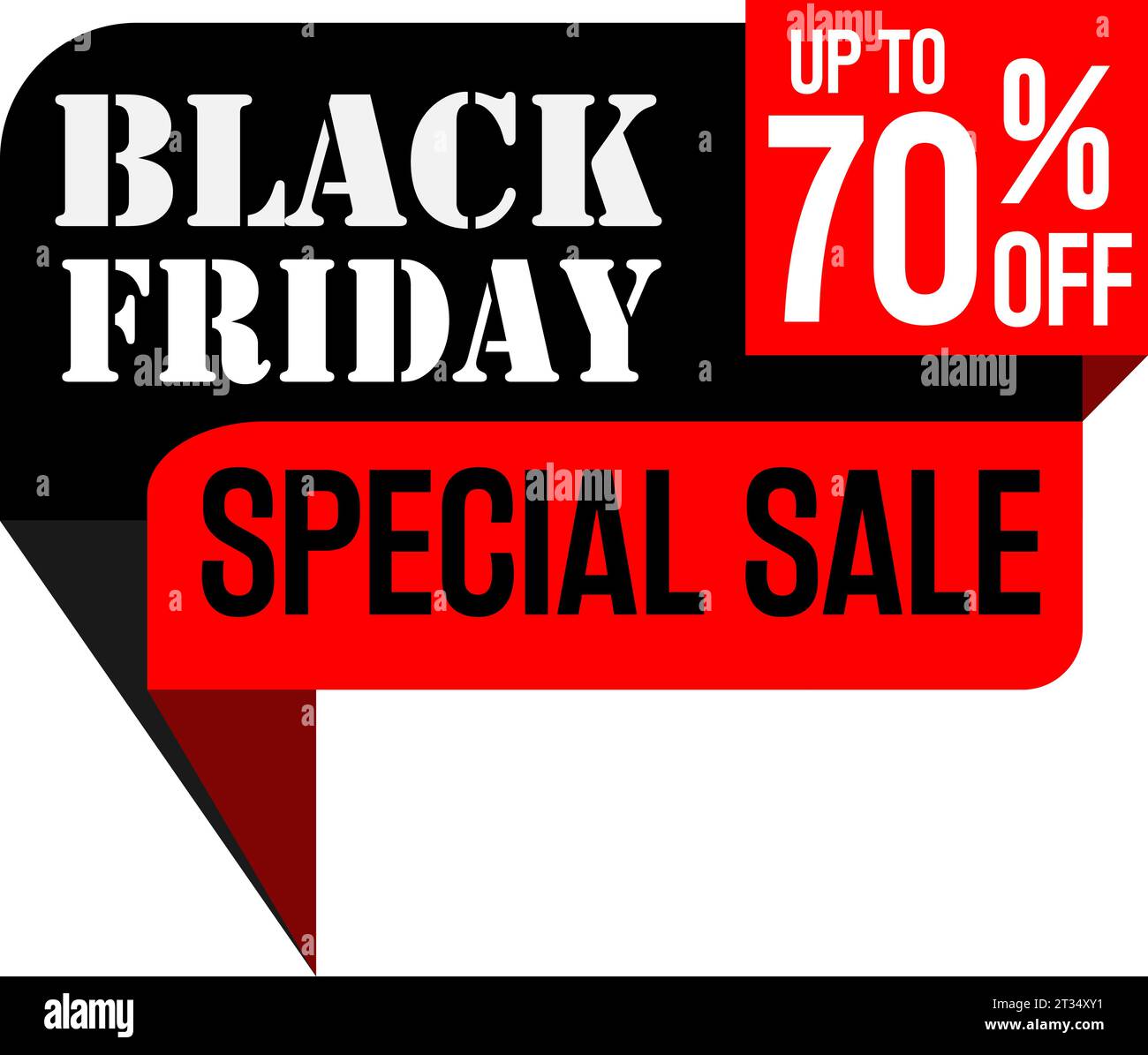Black friday Superangebot Stock Vektor