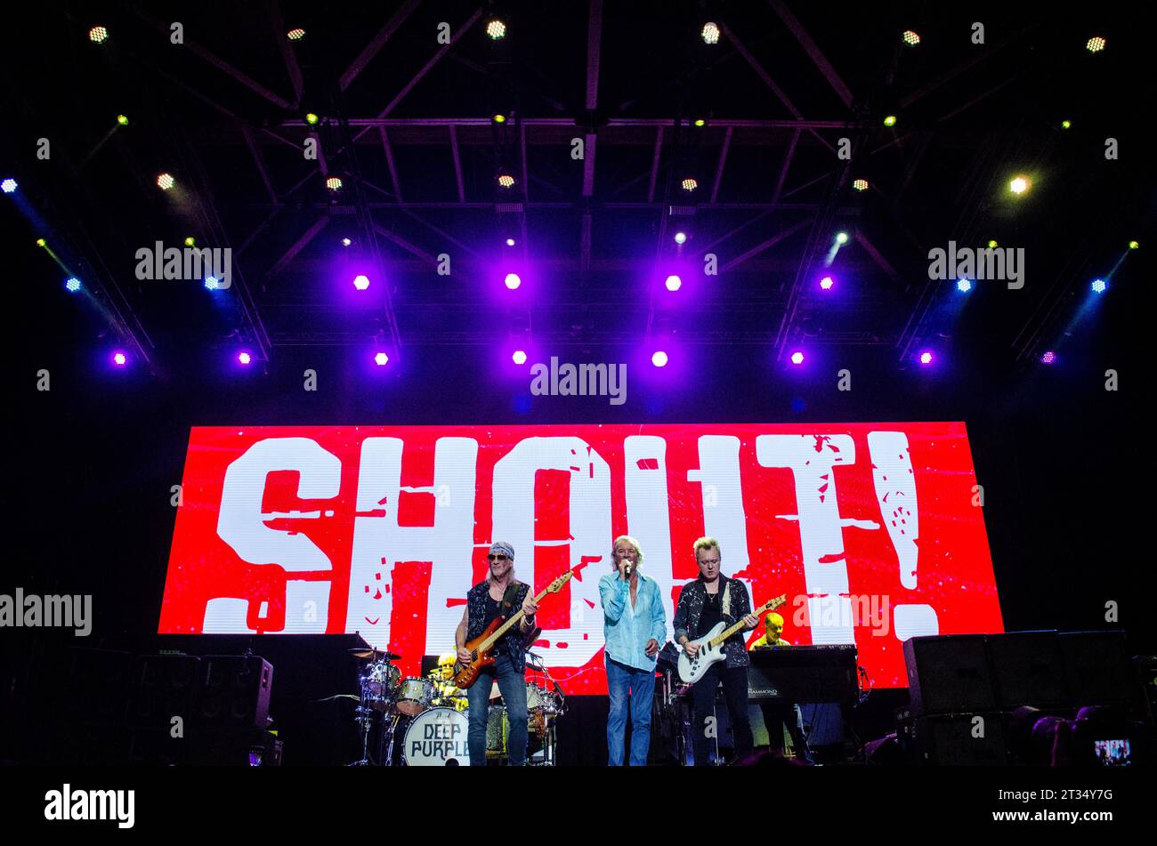 Deep Purple Auftritt beim Rockwave Festival in Athen (TerraVibe Park) / Griechenland, Juli 2023 Stockfoto