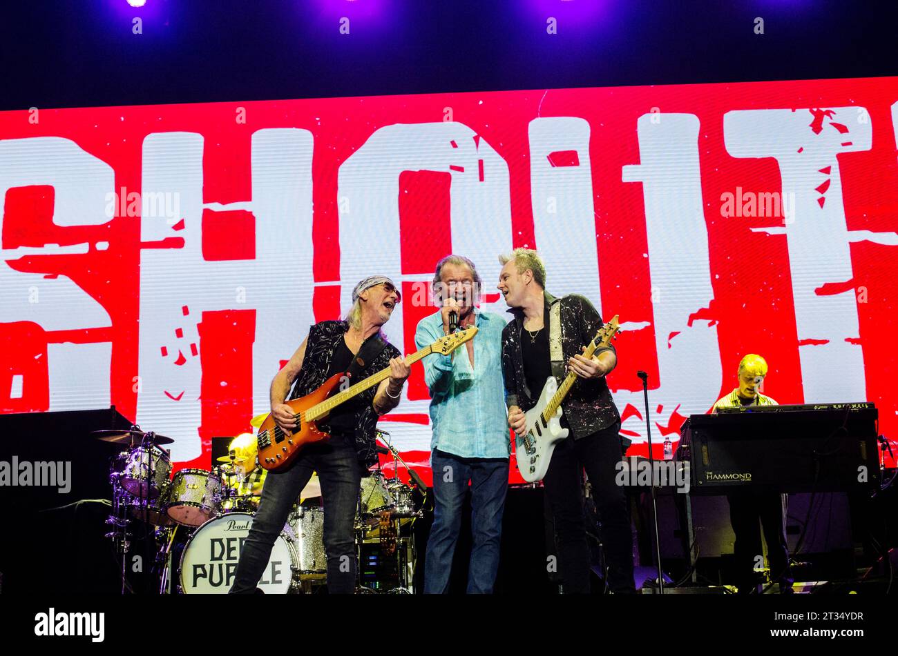 Deep Purple Auftritt beim Rockwave Festival in Athen (TerraVibe Park) / Griechenland, Juli 2023 Stockfoto