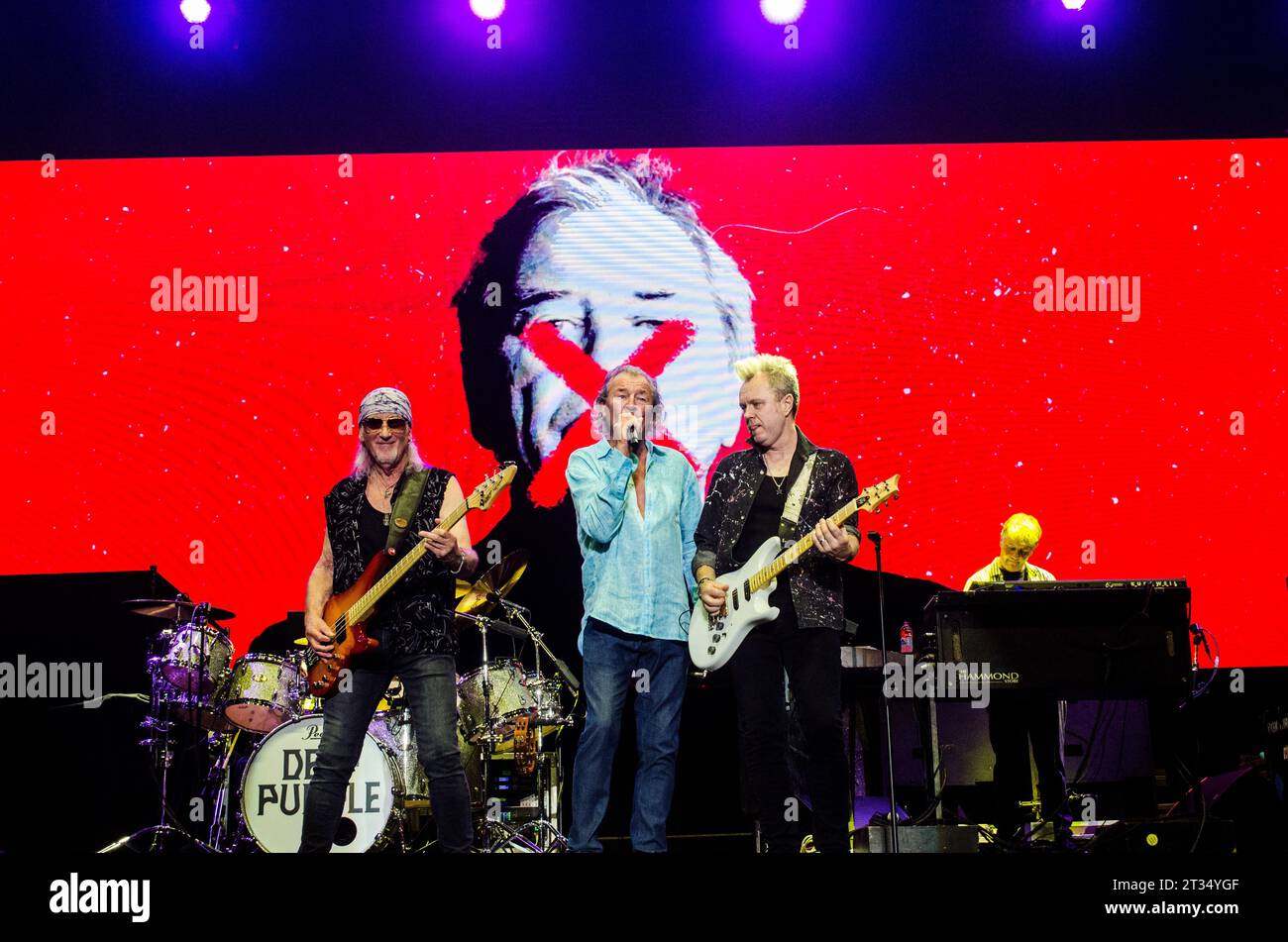 Deep Purple Auftritt beim Rockwave Festival in Athen (TerraVibe Park) / Griechenland, Juli 2023 Stockfoto