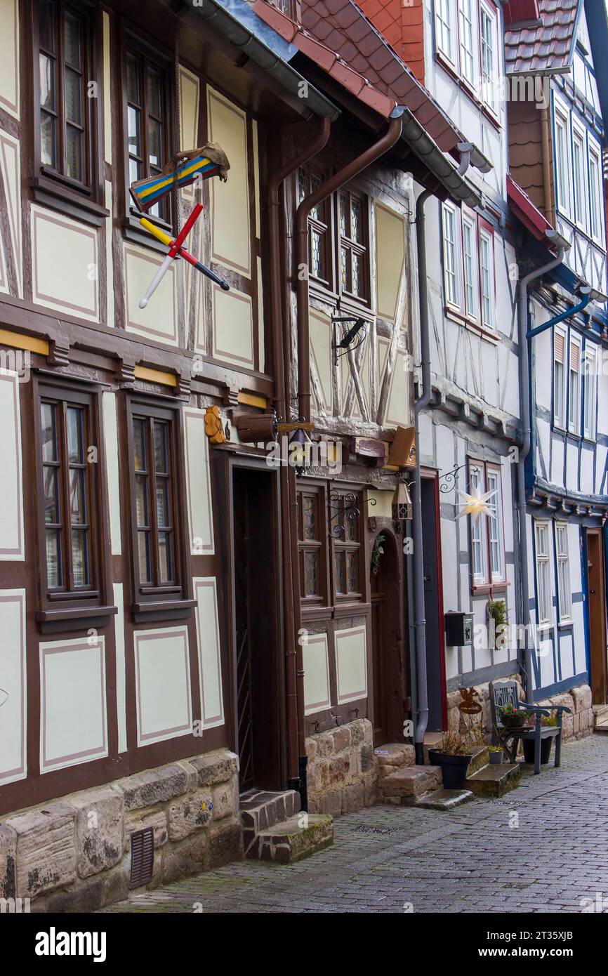 Die Stadt Bad Sooden-Allendorf im Werra-Tal in Deutschland, Hessen Stockfoto
