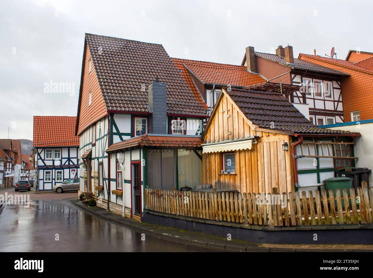 Die Stadt Bad Sooden-Allendorf im Werra-Tal in Deutschland, Hessen Stockfoto