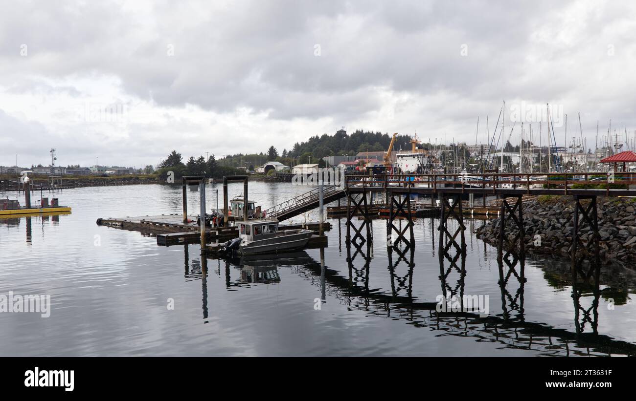 Sitka, Alaska Fischerhafen Stockfoto