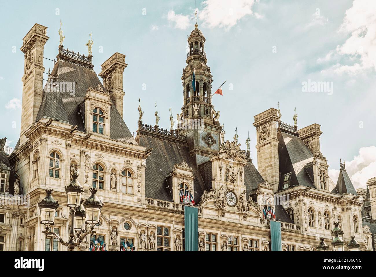 Frankreich, Ile-de-France, Paris, Fassade des Hotels de Ville Stockfoto