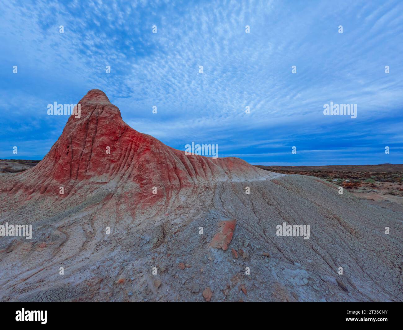 Cañadon del Puerto an der argentinischen Atlantikküste, Santa Cruz, Patagonien Argentinien Stockfoto