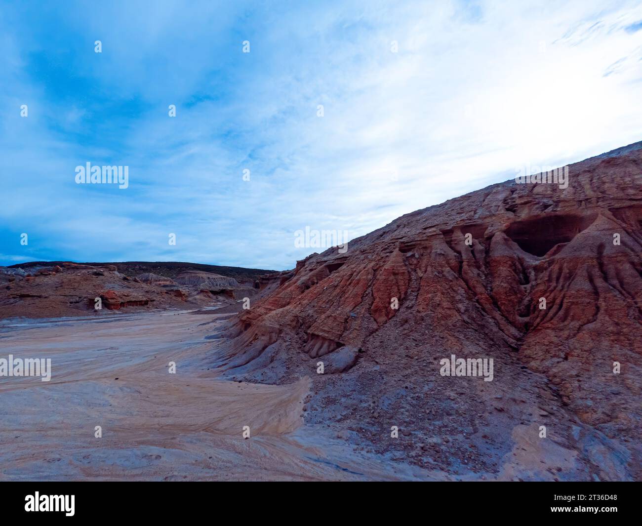 Cañadon del Puerto an der argentinischen Atlantikküste, Santa Cruz, Patagonien Argentinien Stockfoto