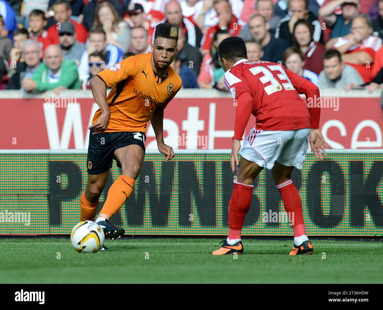 Scott Golbourne von Wolverhampton Wanderers Sky Bet Football League One - Wolverhampton Wanderers / Swindon Town 14/09/2013 Stockfoto