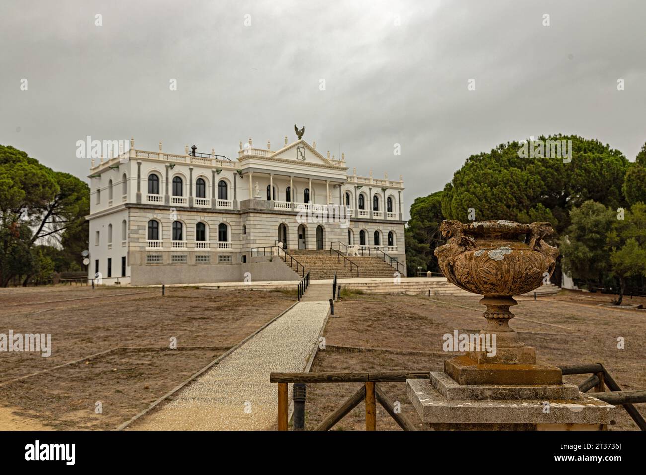 Acebron Palast im Donana Nationalpark in der Nähe von El Rocio in Andalusien Stockfoto