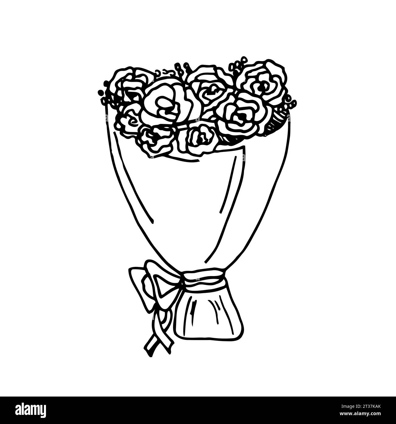 Blumensymbol, Konzeptzeichen, detaillierte Vektorillustration, lineares Symbol Stock Vektor