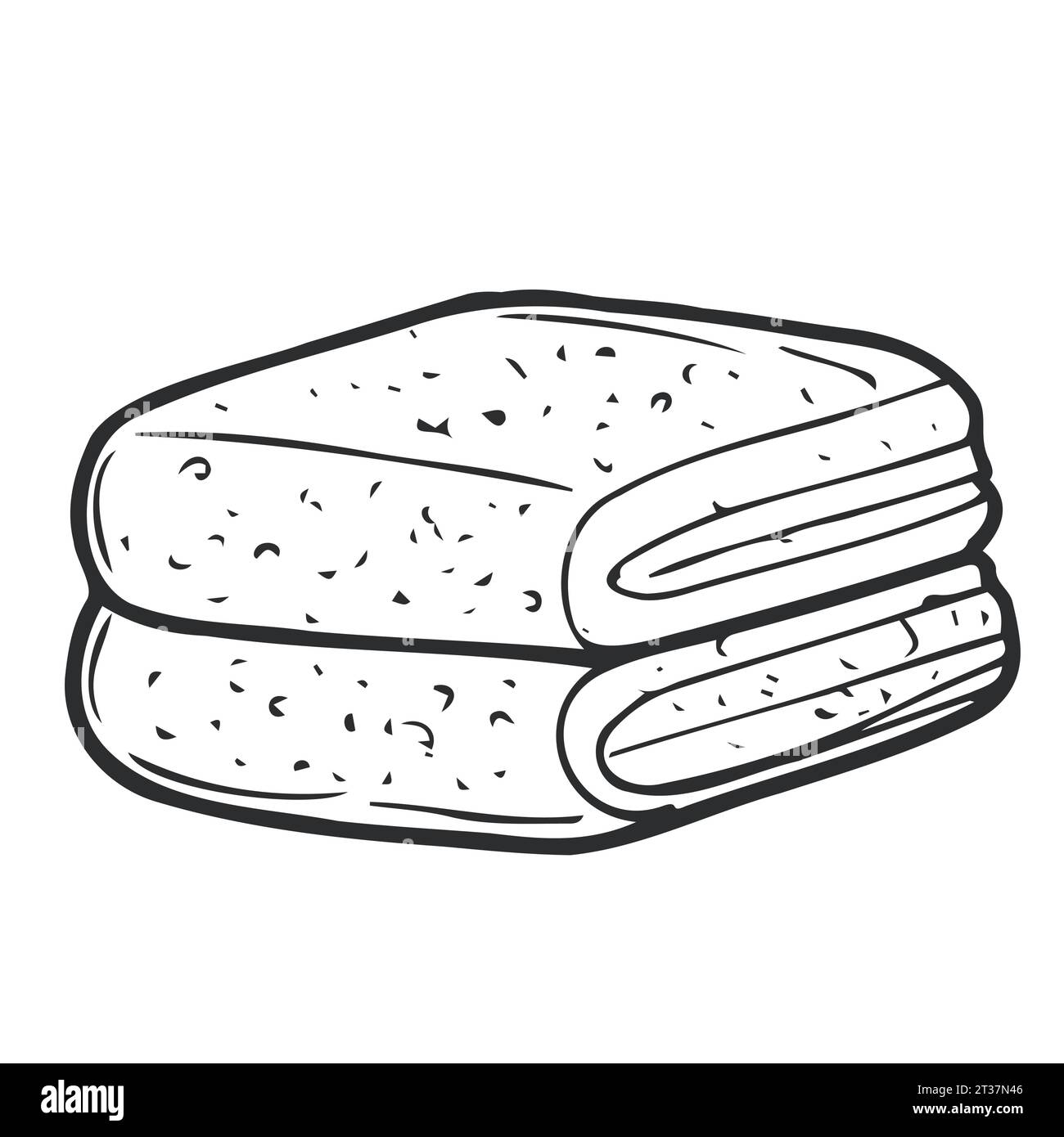 Handtücher im Bad in der Nähe Stock Vektor