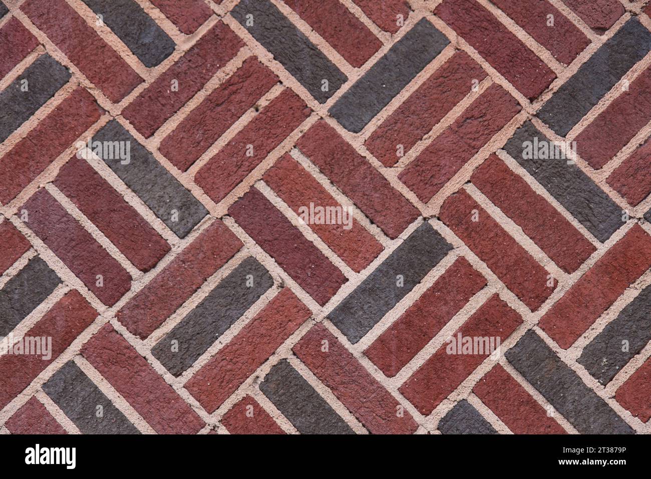 Bindungsmuster der Ziegelwand. Stockfoto