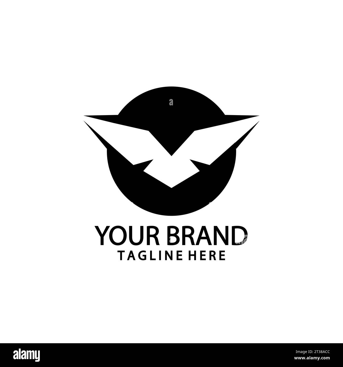 Abstrakter Vektor mit Wing Eagle-Logo Stock Vektor