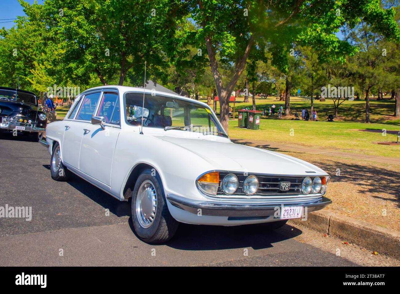 Ein weißer Triumph 2000 Mk II Stockfoto