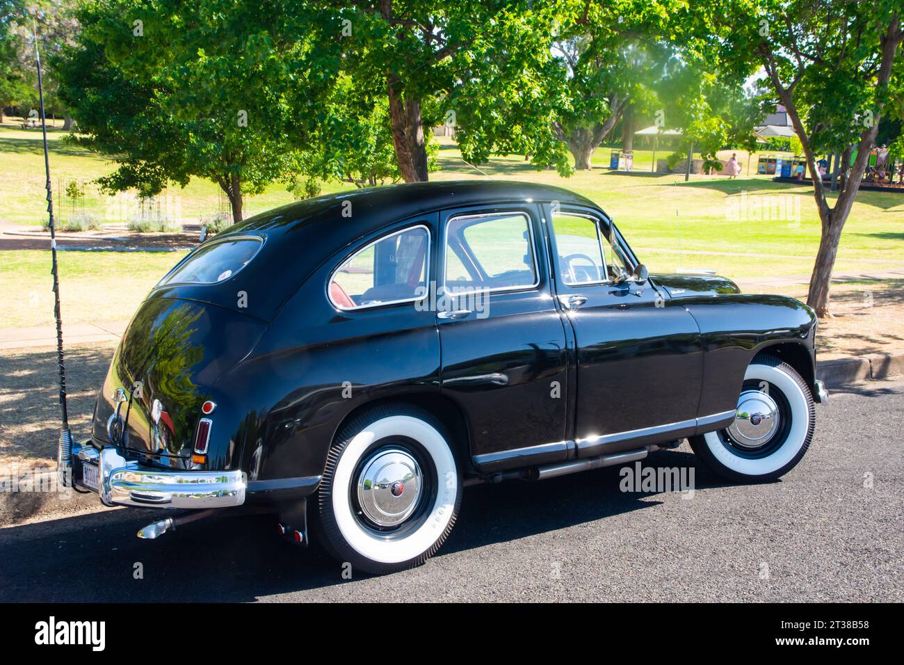 Black 1951 Phase 1 Standard Vanguard Limousine. Stockfoto